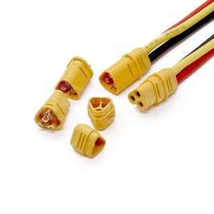 Enchufe de tres núcleos, <span class=keywords><strong>macho</strong></span>, <span class=keywords><strong>hembra</strong></span>, modelo de baja pérdida, trifásico, tripolar, avión, Control remoto, <span class=keywords><strong>Conector</strong></span> de ajuste eléctrico, 1/M - Product Image 1