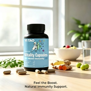 Capsules de vitalité sur mesure / OEM ODM, soutien immunitaire à base de plantes, renforcement de l'immunité, compléments entièrement naturels, faible MOQ 50 pièces - Product Image 5