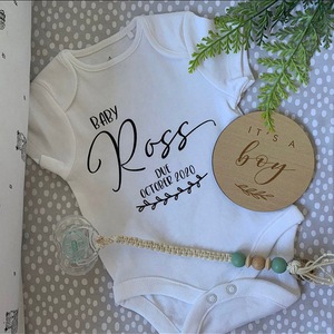 Accesorios Creativos y Ecológicos para Fotos de Bebés, Tarjetas de Madera Grabadas para Marcar los Meses del Bebé, Decoración para Aniversarios, <span class=keywords><strong>Manualidades</strong></span> de Madera - Product Image 5