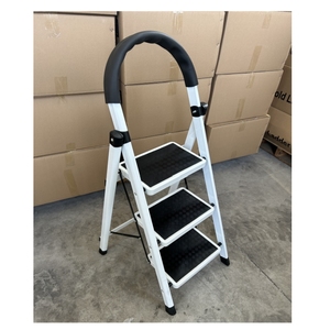 Pas encore d'avis échelle en fer domestique 4 marches escabeau retraactable tabouret de cuisine <span class=keywords><strong>lidl</strong></span> - Product Image 2