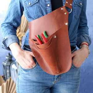 Bolsa de herramientas de jardín personalizada de cuero PU, bolsa de cintura para almacenamiento de herramientas de poda, bolsa de herramientas para mantenimiento de jardines. - Product Image 2