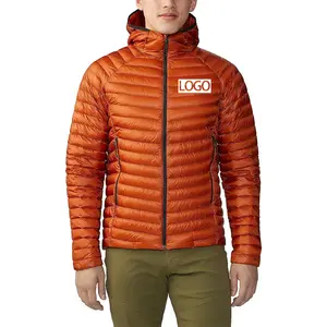 Custom Windproof Men's Down Coats Outerwear Winter Jacket Men Down Bubble Puffy Men's Jackets