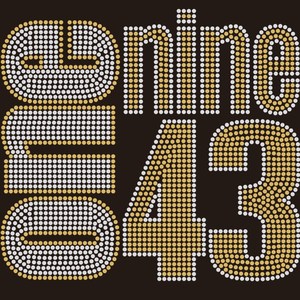 1943 Philo One Nine Soror Design Hierro en motivo de transferencia de diamantes de imitación personalizado - Product Image 1