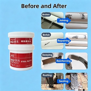 Kit de Masilla Epoxi Metálica para Reparación de <span class=keywords><strong>Hierro</strong></span>, Acero y Aluminio, Pasta de Relleno para Reparación de Grietas, Agujeros y Corrosión, 500g - Product Image 6