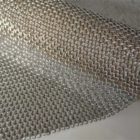 Maille de chaîne en acier inoxydable SS316 de 1 mm d'épaisseur pour la décoration intérieure et extérieure