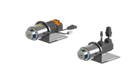 Pompes à engrenages micro à entraînement magnétique en acier inoxydable 316L à haute viscosité 40 ul/rev pour eau et huile, pour laboratoire