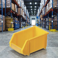 Caisse en plastique de boîte solide de HDPE personnalisable de couleur pour le stockage d'entrepôt