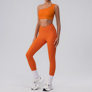 Ensemble de yoga 2 pièces RUIQUWIN, léger, de haute qualité, recyclé, respirant, respectueux de l'environnement, extensible dans quatre directions, taille plus - Product Image 4