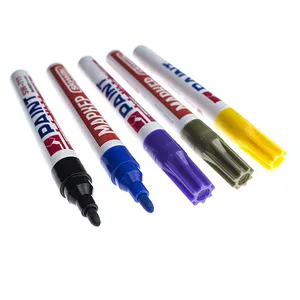 Logo personalizzato 28 Colori Permanente di Pneumatici Marcatori Vernice Marker Pen Set Per Il Disegno Auto/bici/Bicicletta Pneumatico