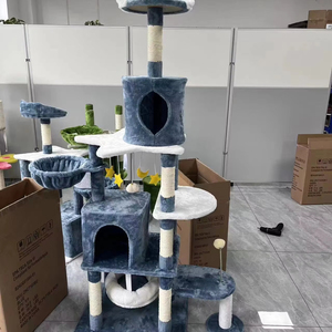 Albero del gatto stella blu grande albero del gatto con letto del gatto - Product Image 1