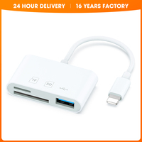 Lecteur de cartes externes USB Type-C 3.0 ABS multifonction 3-en-1 Worthspark pour téléphone Android et ordinateur portable