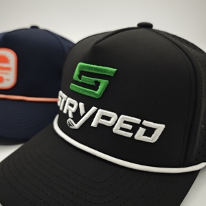 Gorras de Golf y Béisbol Premium Impermeables con Parche Bordado, Ajustables, con Orificios Cortados a Láser, Cuerda Personalizada, Diseño Leopardo/Puntos/Dobby - Product Image 5