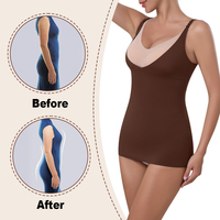 31068 Débardeur Sculptant Sans Coutures pour Femme, Effet Ventre Plat, Camisole Amincissante Personnalisée, Corset OEM