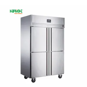 Large Storage Capacity Double Swing SS Doors Restaurant Commercial Freezer