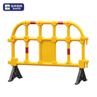 Clôture en mailles plastiques HDPE Baoye, clôture en chaîne, barrière de contrôle des foules, 1000x1570mm, réfléchissant prismatique haute intensité pour les voies de circulation