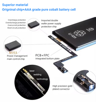 Batterie de remplacement O Cycle pour téléphone Apple iPhone 5G 6S Plus 7 8 X XS Max 12 Mini 13 14Plus 15 16 Pro Max en stock
