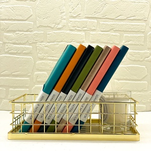 Prix <span class=keywords><strong>de</strong></span> gros, carnet A5 en cuir PU souple, fournitures scolaires, planificateur, logo personnalisé imprimé avec bande élastique - Product Image 3