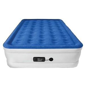 Colchón de cama de aire inflable plegable para dormir en dormitorio de hotel flocado Premium de tamaño doble superventas - Product Image 2