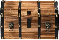 Coffre de rangement en bois vintage extra large pour organiser les vêtements, les linge et les articles saisonniers, boîte en bois élégante, artisanat en bois