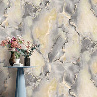 Nouveau design de papier peint floral en PVC gaufré 3D Décoration intérieure étanche pour le salon et l'hôtel
