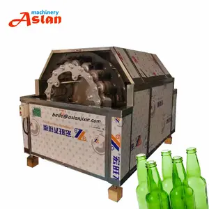 Factory Supply Round Bottle Recycling Machine Beer Bottle Brush Washing Machine Paper Label Removing Machine