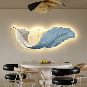 <span class=keywords><strong>Lampada</strong></span> da Parete Moderna <span class=keywords><strong>con</strong></span> Telecomando, Luci LED Design Piuma, Dimmerabile per Soggiorno e Comodino, Luce Ambientale Sospesa - Product Image 1