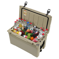 Glacière rigide 50L en LLDPE rotomoulé, écologique et moderne, pour la pêche, le camping, le stockage d'aliments et de canettes - Prix de gros