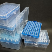 Fournitures de laboratoire frontales de première qualité, pointes de Pipette filtrées universelles, en plastique, 10ul, 200ul, 1000ul, 1250ul, jaune, bleu, vente en gros