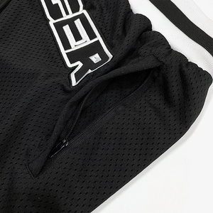 Pantalones cortos deportivos de secado rápido de malla transpirable con estampado de talla grande Unisex de verano, pantalones cortos de baloncesto personalizados, 100% poliéster - Product Image 6