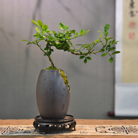 Bonsaï d'Osmanthus à petites feuilles en soie fait main, parfumé, moderne, plantes d'intérieur pour bureau et étude, longue durée de vie (3-5 ans), toutes saisons