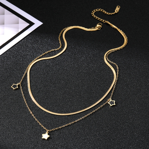 VKME 여성용 골드 도금 스테인리스 스틸 목걸이 - Product Image 4