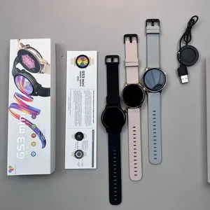 Wearfit-reloj inteligente Pro redondo para mujer y niña, banda de Fitness de alta calidad, NFC, llamadas de voz, GS3