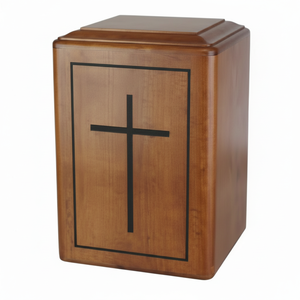 Urnas de madera profesionales para adultos con cenizas humanas que admiten urnas de madera personalizadas - Product Image 1