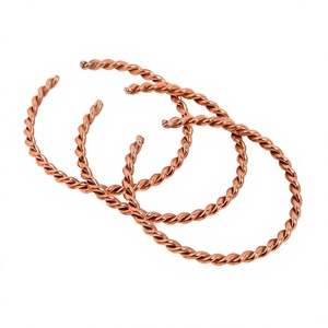 Handmade Copper <b>Bracelet</b> For Men And Women Adjustable <b>Healing</b> Jewelry With Traditional Rustic Finish Design - Product Image 1