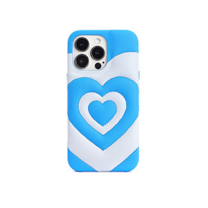Funda de Teléfono de Cuero PU con Figura de Corazón Encantador para Chicas, Funda Protectora Antigolpes para iPhone 17 16 15 - Product Image 2