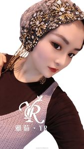 New fashionable headscarf, Muslim nylon scarf, breathable and eco-friendly, suitable for all seasons - Product Image 4