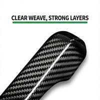 Couvre-poignée de porte en fibre de carbone pour Jeep Wrangler, décoration extérieure, accessoires de voiture tout-terrain sport