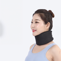 부드러운 조절형 스펀지 YR-105-1 척추 지지 폼 익스트리케이션 경추 고정기 성인 자세 교정 블랙 S/M/L