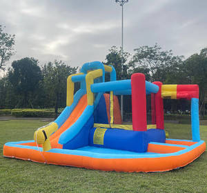 <span class=keywords><strong>2025</strong></span> tùy chỉnh-kích thước trẻ em của Inflatable Trampoline lâu đài trượt logo mới trượt nước - Product Image 5
