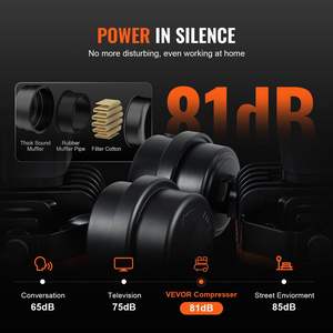 Compresseur d'air sans huile DB Wholesale Compact Portable 2 gallons 8bar - Product Image 3