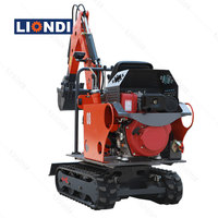 360 °   Mini-excavatrice rotative compacte, facile à utiliser pour la ferme/la maison