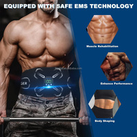 Ceinture de massage par impulsions EMS, appareil de fitness intelligent, entraîneur abdominal rechargeable, équipement de fitness à domicile, fonction musicale FOYOGA