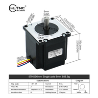 Livraison Gratuite Expédié au Brésil Moteur Pas à Pas Hybride DC Électrique et Driver 57HS56 57HS76 57HS82 57HS100 57HS112 pour Robot