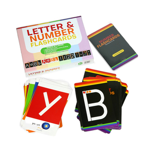 Cartões de Aprendizagem Educacionais Personalizados para Crianças, Jogos de Aprendizagem de Papel, Cartões de Flash de Alfabeto - Product Image 2