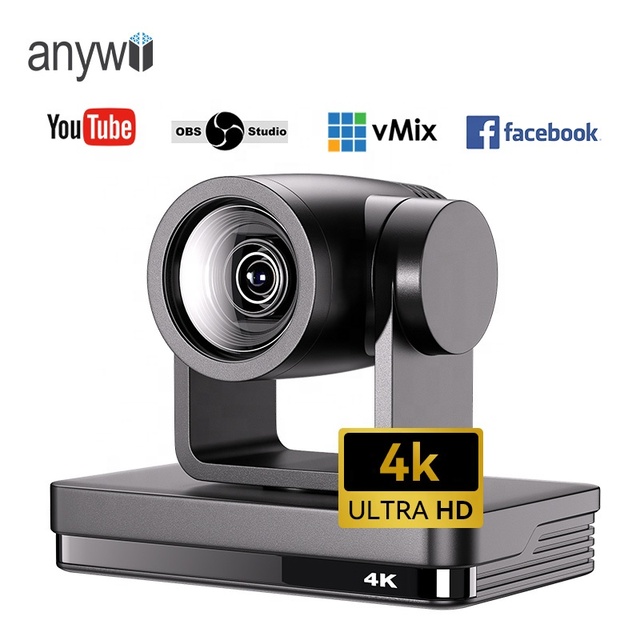 Anywii Ndi Hx Live Stream 4k Ptz Camera Professional Livestream Ip Poe Ptz 4k for Live Broadcasting Sdi Camera