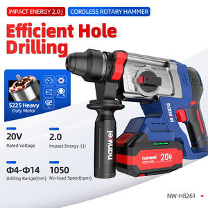 NANWEI <span class=keywords><strong>Marteau</strong></span> perforateur électrique rotatif <span class=keywords><strong>sans</strong></span> <span class=keywords><strong>fil</strong></span> 1500W 20V <span class=keywords><strong>Marteau</strong></span> perforateur <span class=keywords><strong>sans</strong></span> <span class=keywords><strong>fil</strong></span> avec 26mm pour DIY Grad - Product Image 4