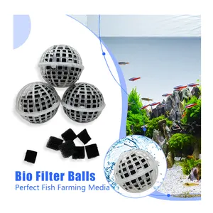 Pond Filter Media BioBalls Filtration Media with Sponge Bio Ball for Aquarium