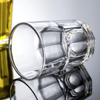 Gobelet à café élégant à double paroi transparent, fond de bouteille épaissi, gobelet en plastique pour boissons lactées, pour les fournitures d'hôtels et de restaurants