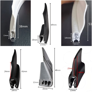 แถบยางซีลขอบประตูรถยนต์แบบ U ชนิดสามชั้นผสมผสาน  แถบยางปิดขอบประตูตู้  ทำจากยาง EPDM - Product Image 6