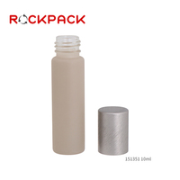 Botol Roll On Matte Rose Grey Green Grosir 10ml dengan Bola Roller Batu Permata dan Tutup Plastik